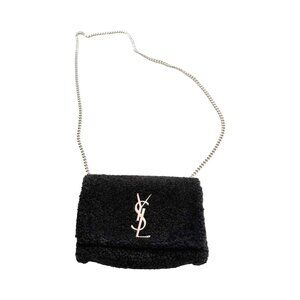 Saint Laurent Small Shearling Monogram Kate Bag